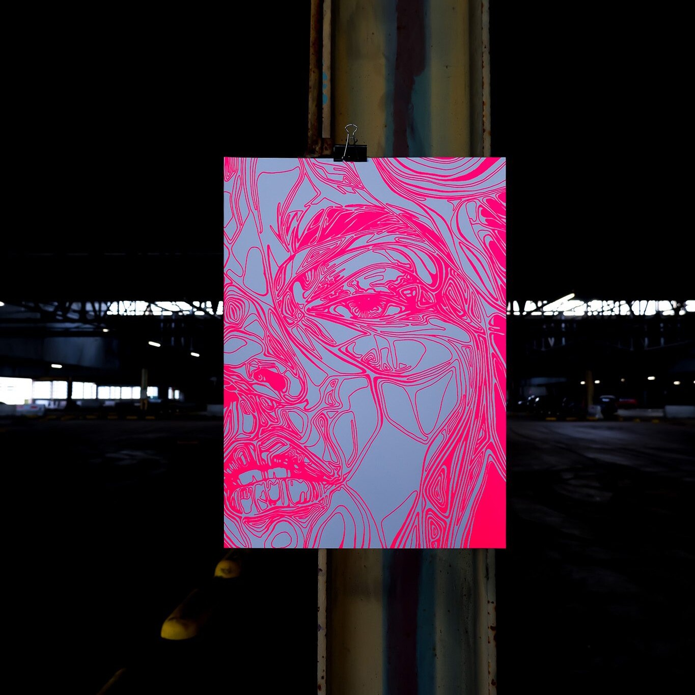 Korina Van Balkom pink silkscreen