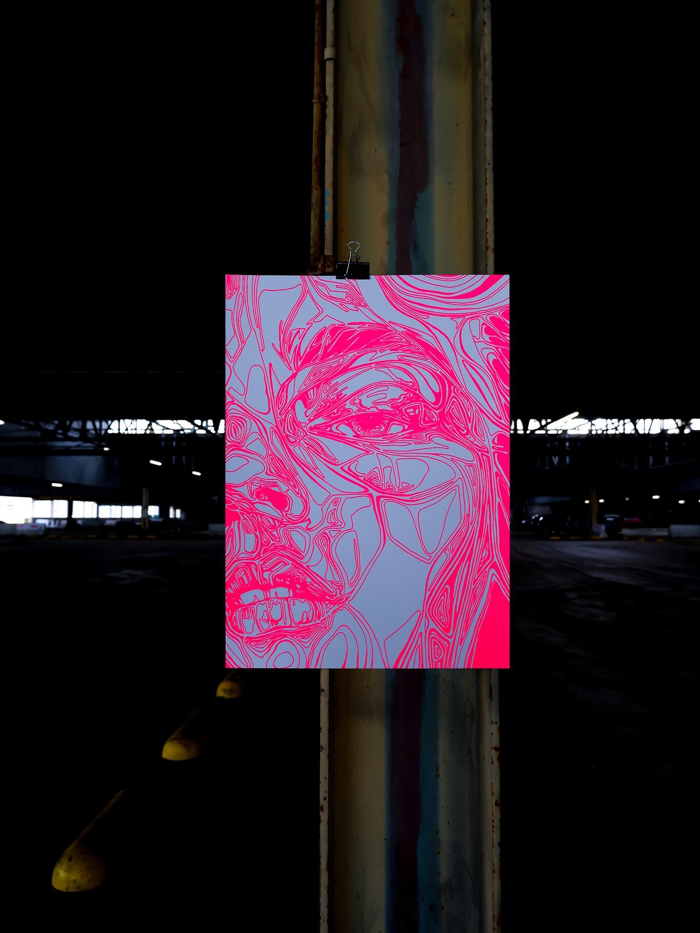 Korina Van Balkom pink silkscreen