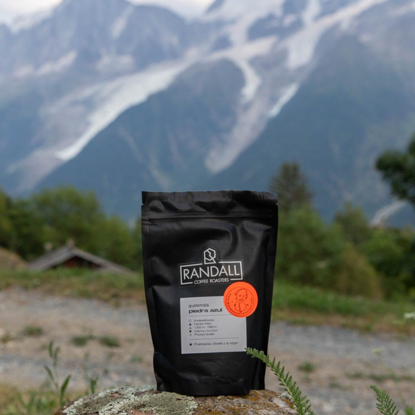 Bag of Randall coffee beans