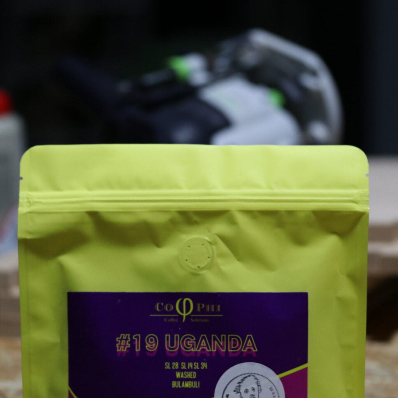 Bag of Cophi coffee beans