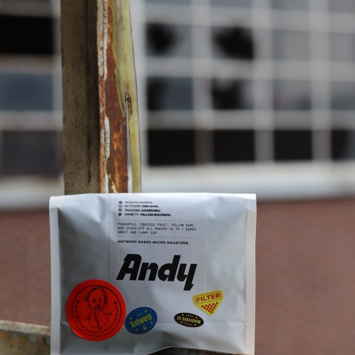 Bag of Andy coffee beans