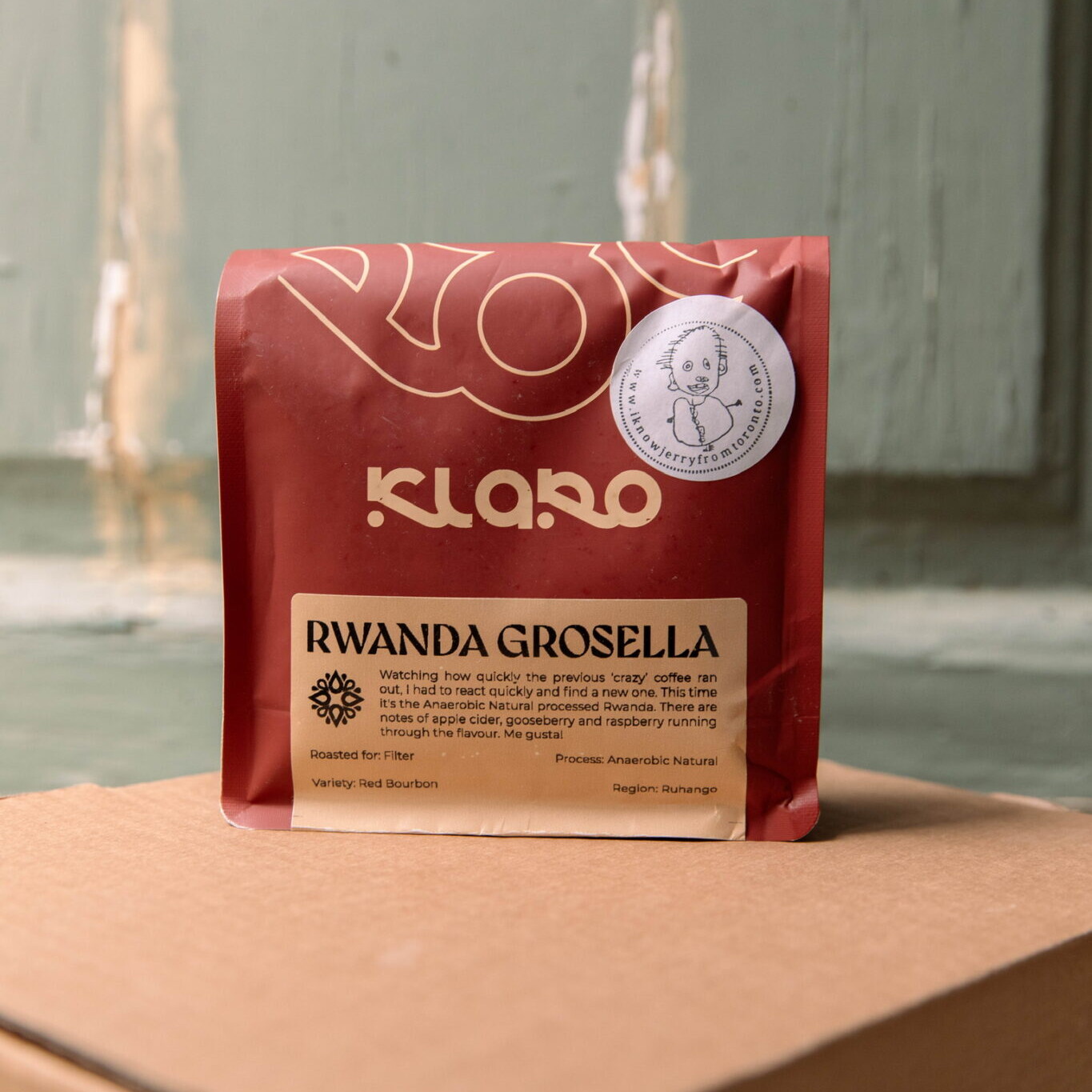 Bag of Klaro coffee beans