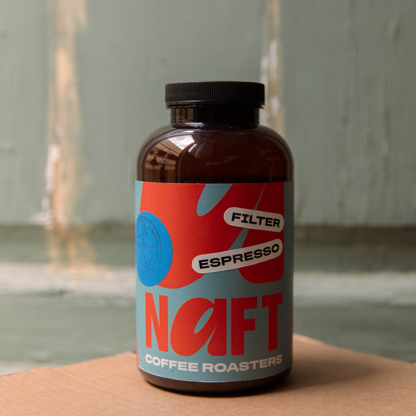 Pot of Naft coffee beans