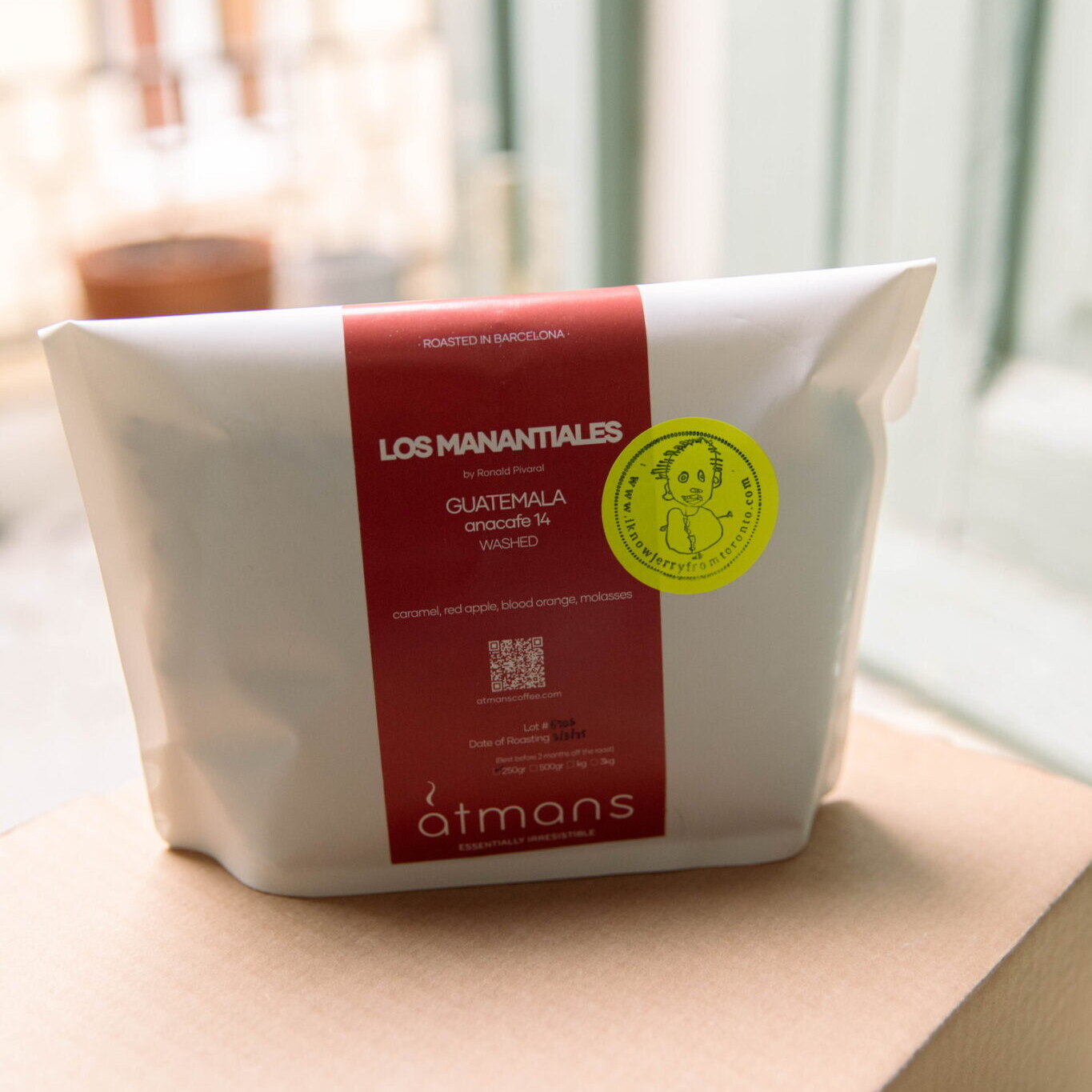 Bag of Atmans coffee beans