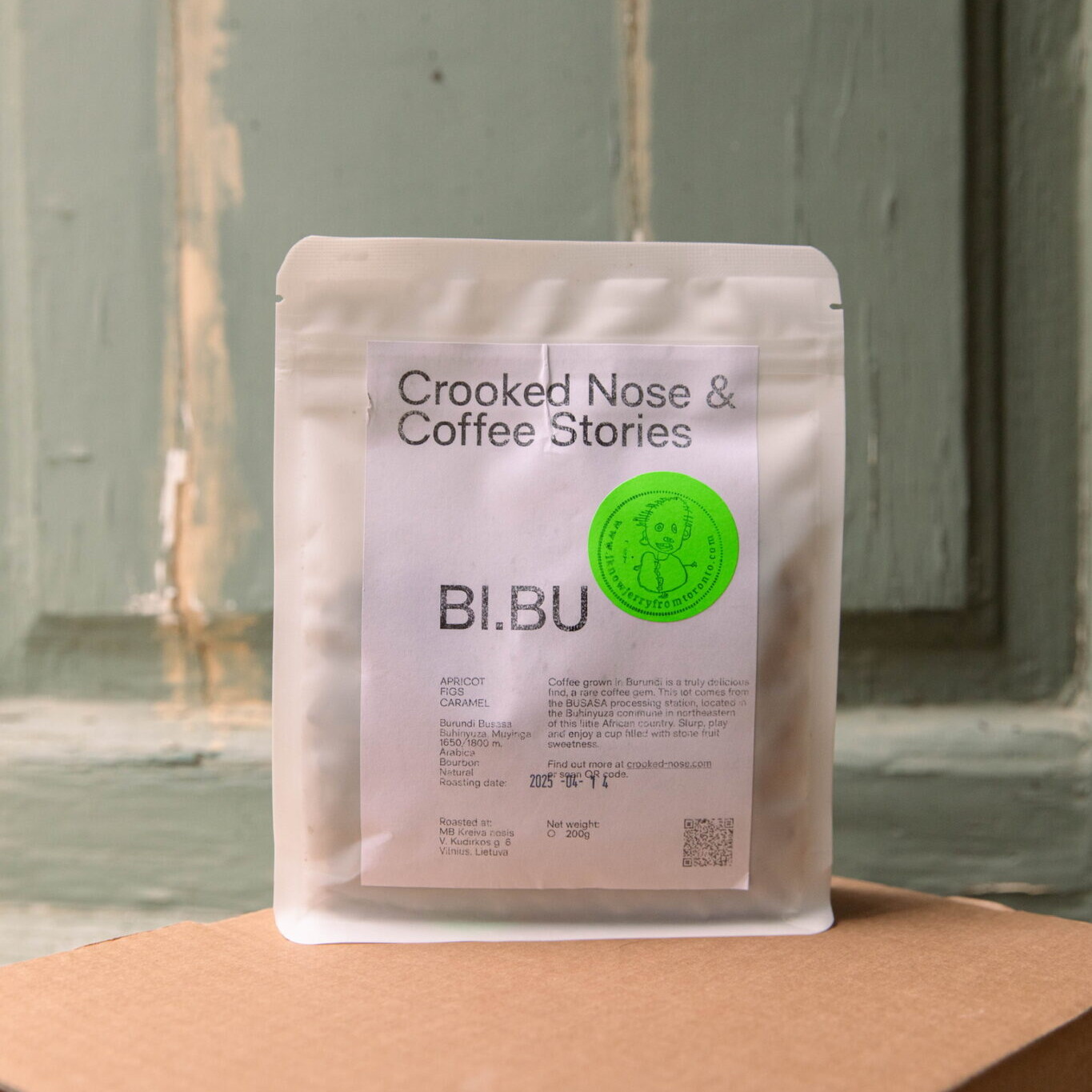 Bag of Crooked Nose & Coffee Stories coffee beans
