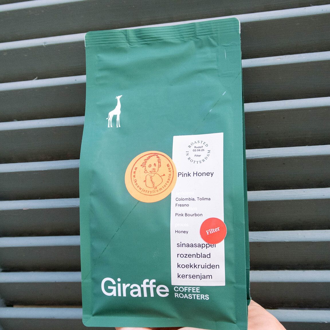 Bag of Giraffe coffee beans