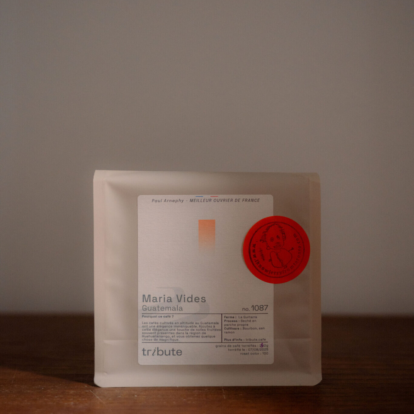 Bag of Tribute coffee beans