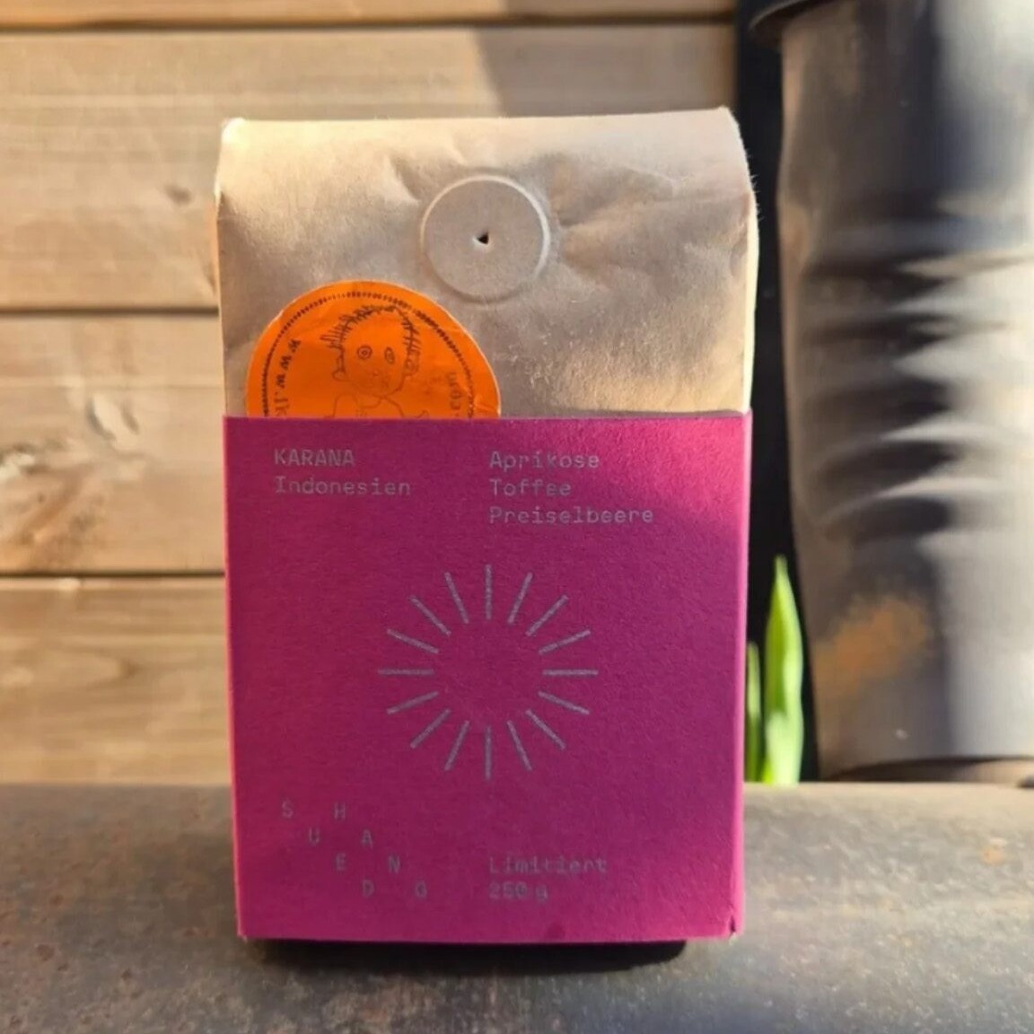 Bag of Suedhang coffee beans