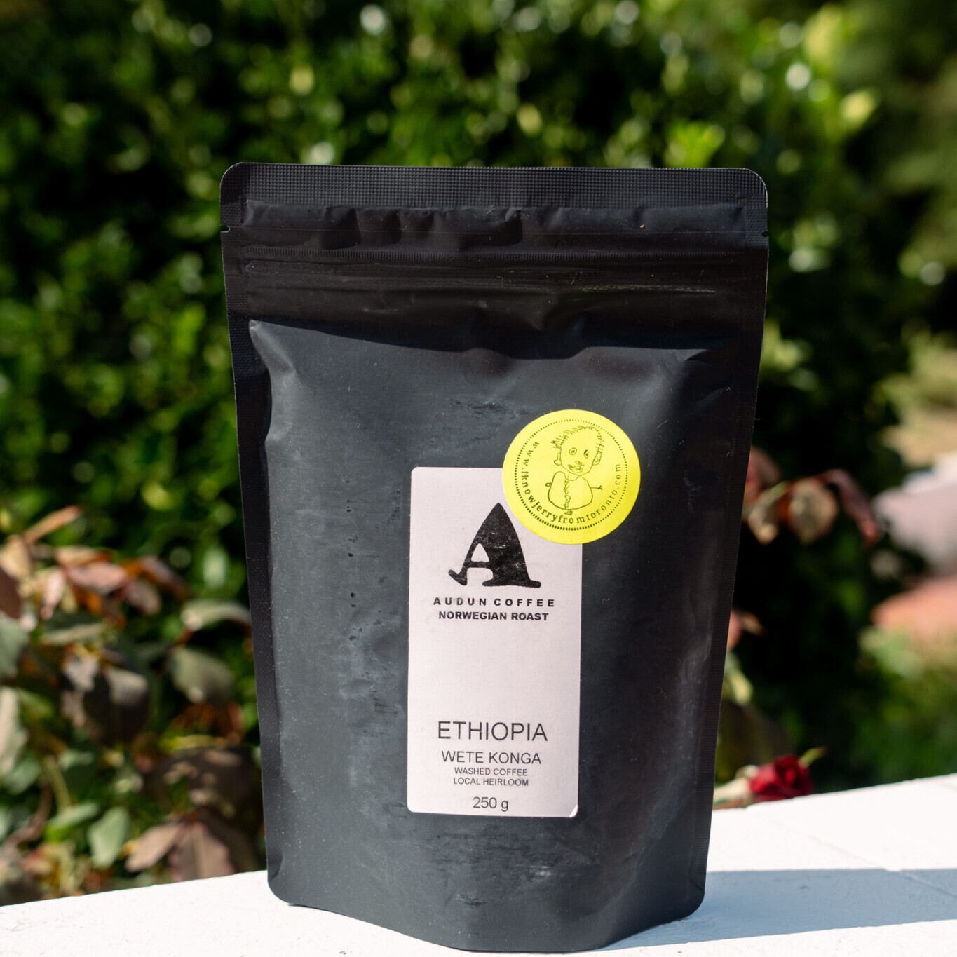 Bag of Audun coffee beans